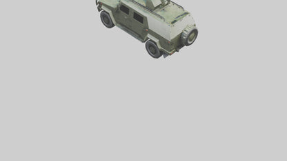 3D model Military Armored SUV model VR / AR / low-poly