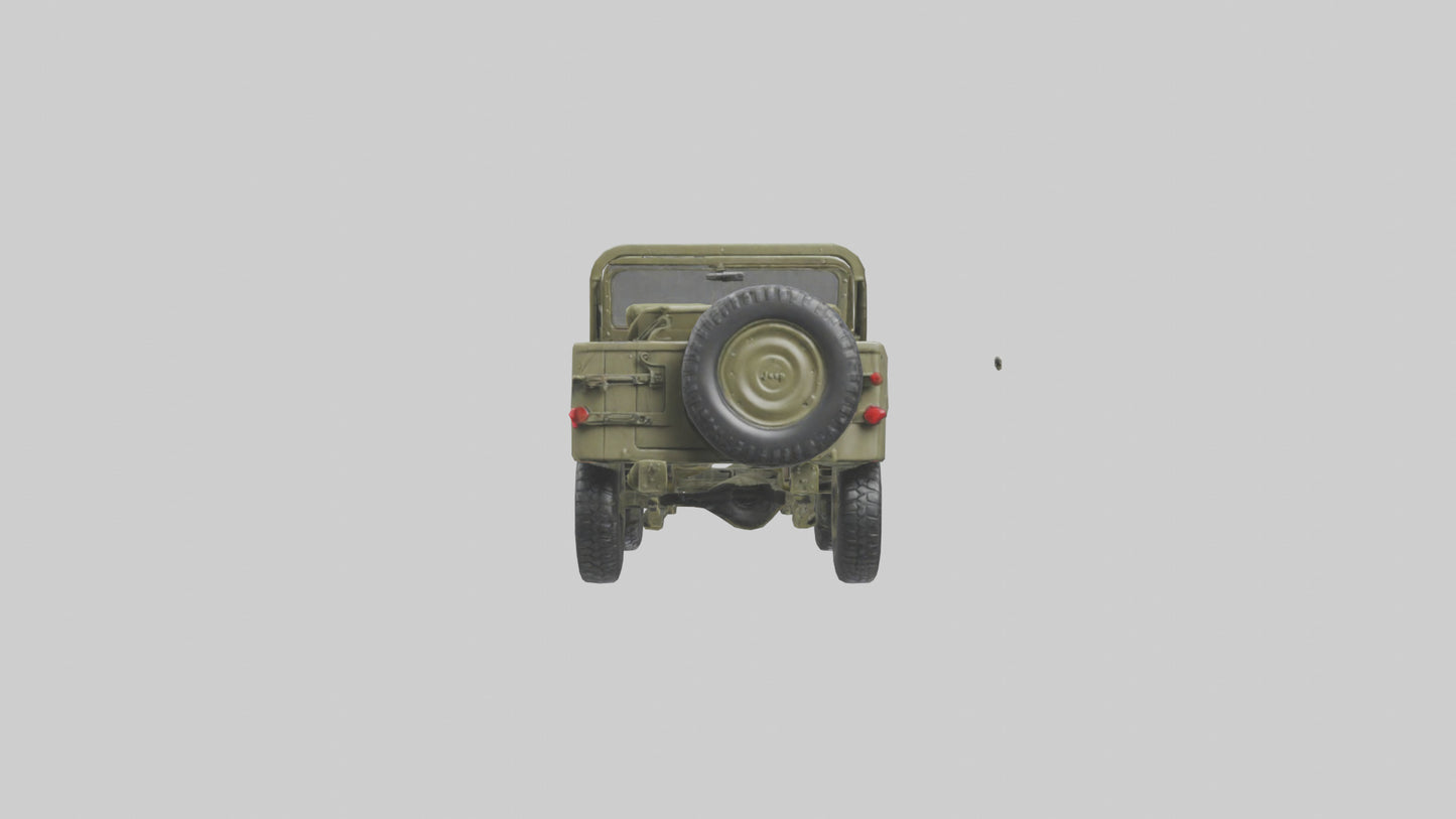 3D model Military Jeep model VR / AR / low-poly