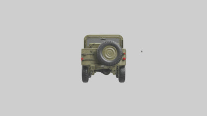 3D model Military Jeep model VR / AR / low-poly
