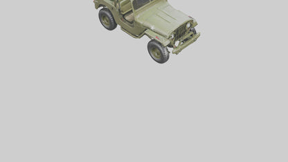 3D model Military Jeep model VR / AR / low-poly