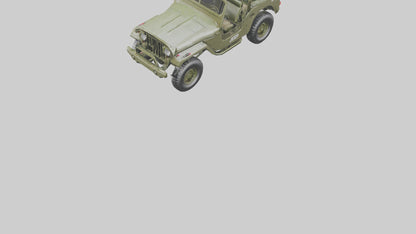 3D model Military Jeep model VR / AR / low-poly