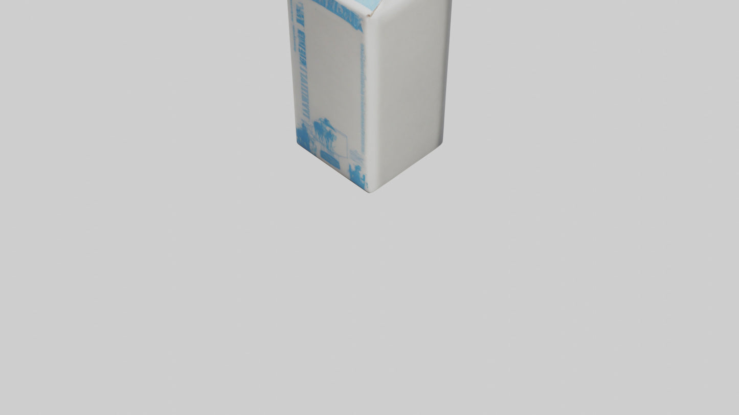 3D model Milk Carton model VR / AR / low-poly