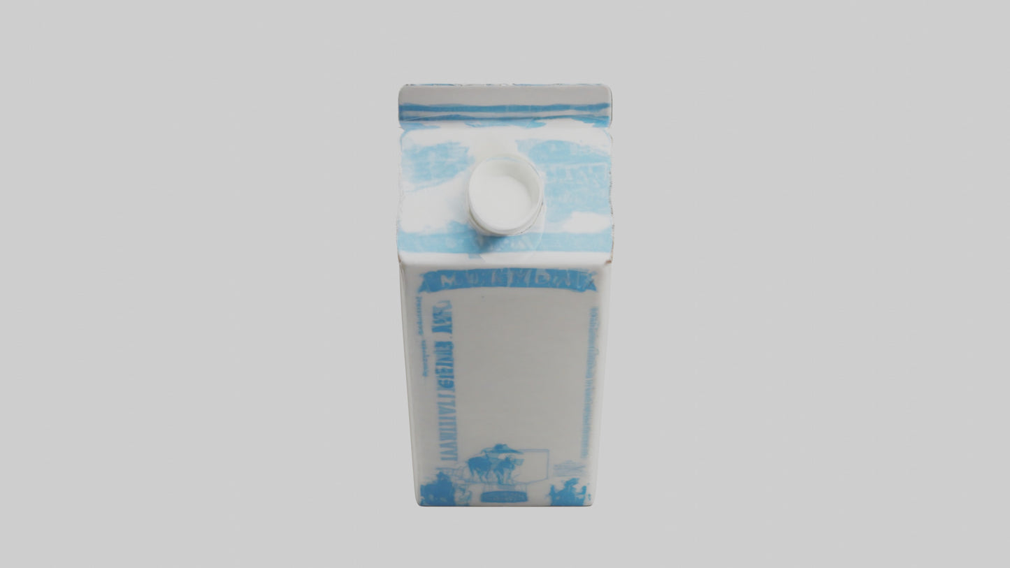 3D model Milk Carton model VR / AR / low-poly