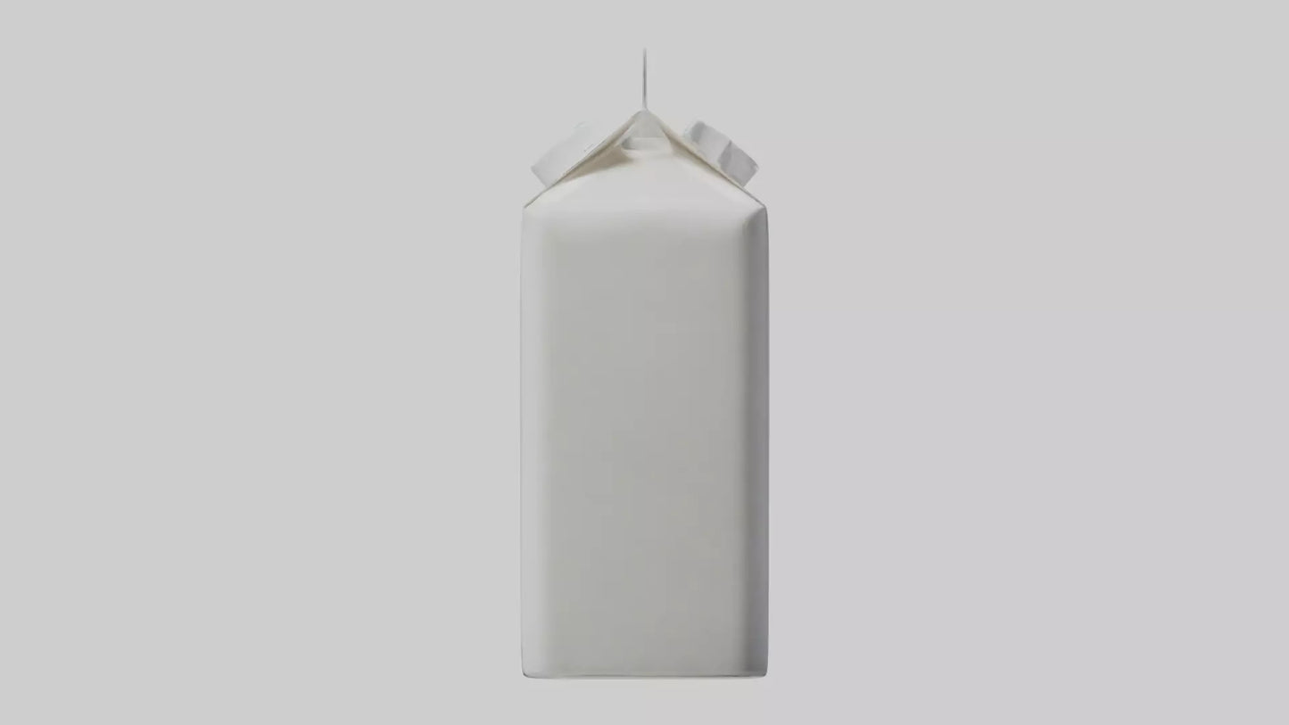 3D model Milk Carton model VR / AR / low-poly