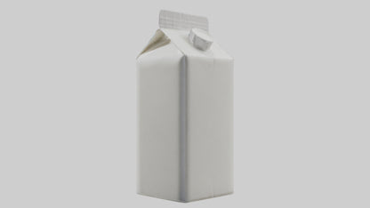 3D model Milk Carton model VR / AR / low-poly