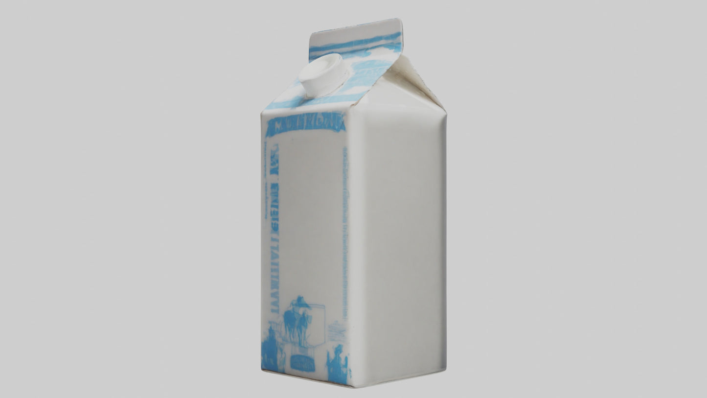 3D model Milk Carton model VR / AR / low-poly