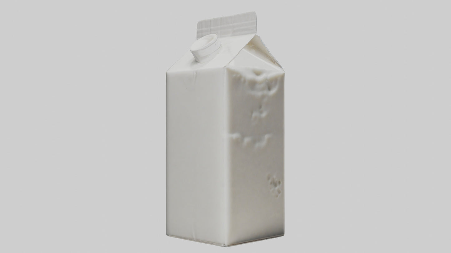 3D model Milk Carton model VR / AR / low-poly