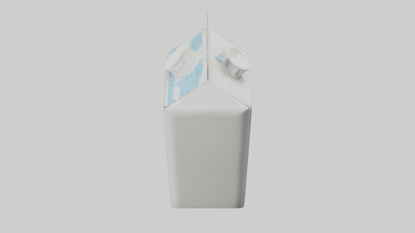 3D model Milk Carton model VR / AR / low-poly