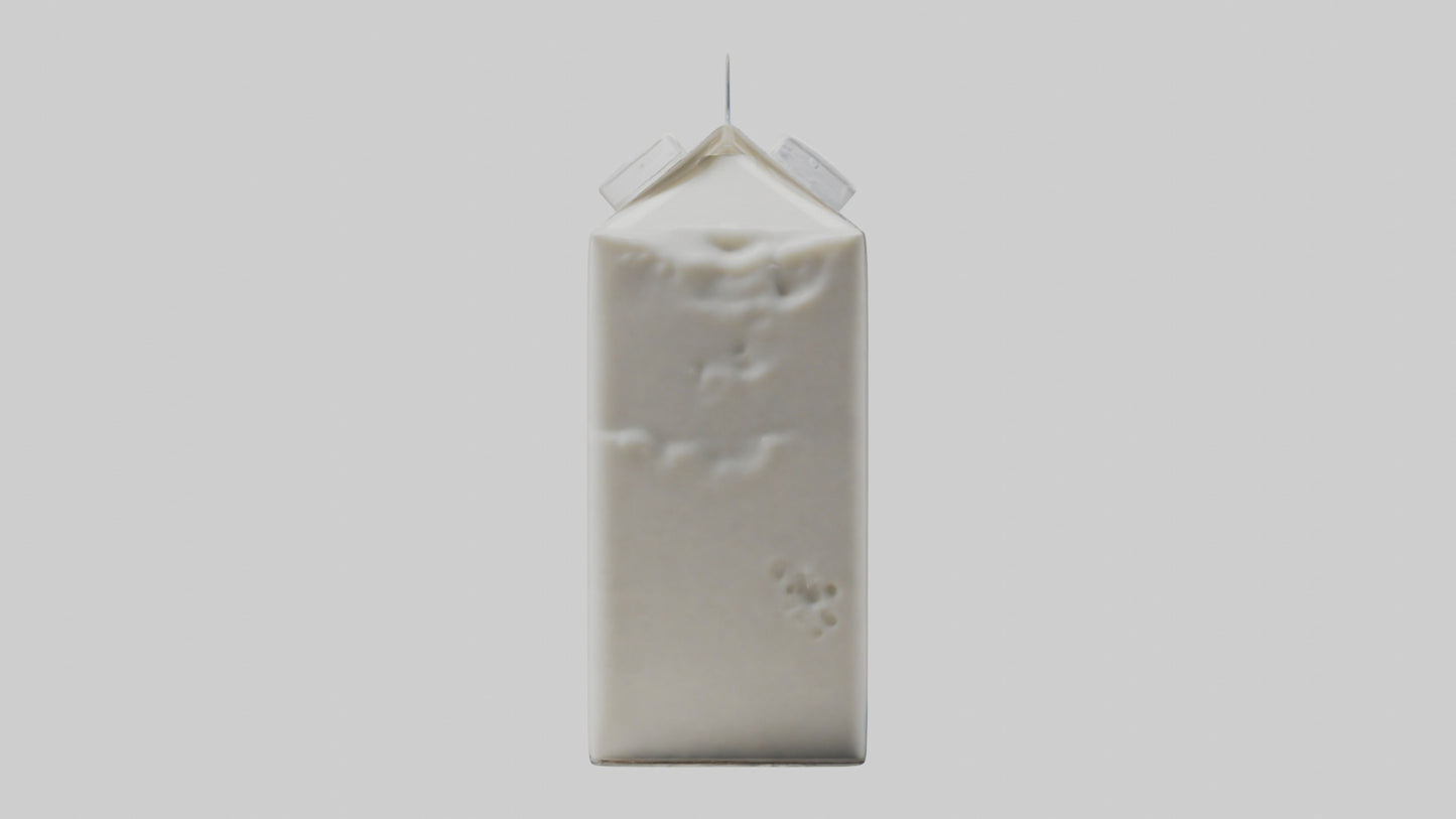 3D model Milk Carton model VR / AR / low-poly
