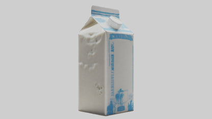 3D model Milk Carton model VR / AR / low-poly