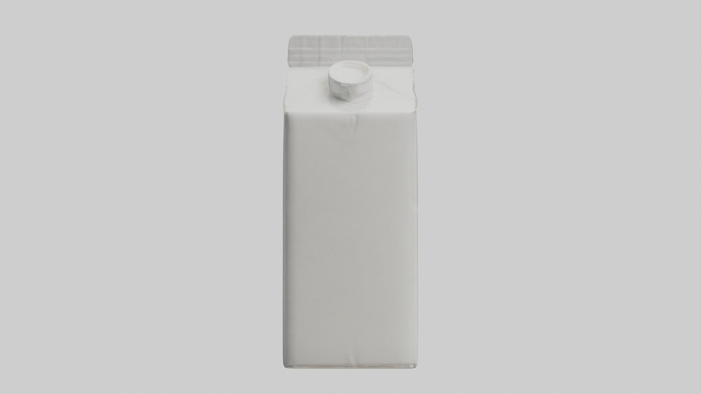 3D model Milk Carton model VR / AR / low-poly