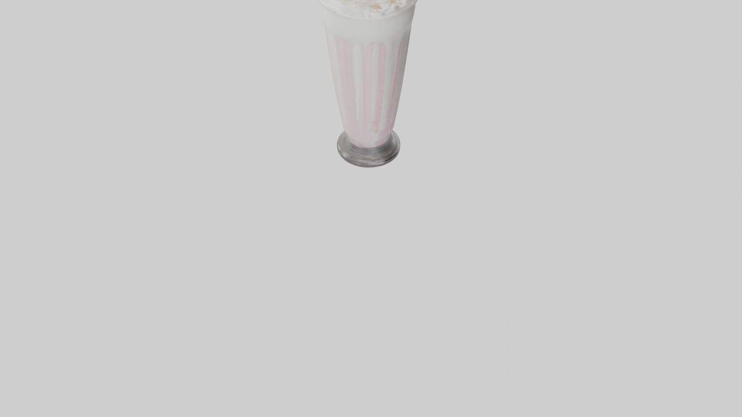 3D model Milkshake model VR / AR / low-poly