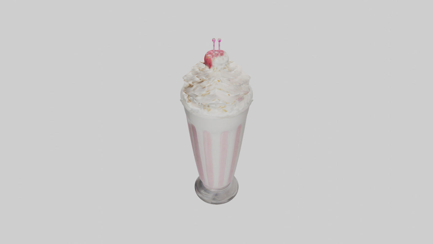 3D model Milkshake model VR / AR / low-poly