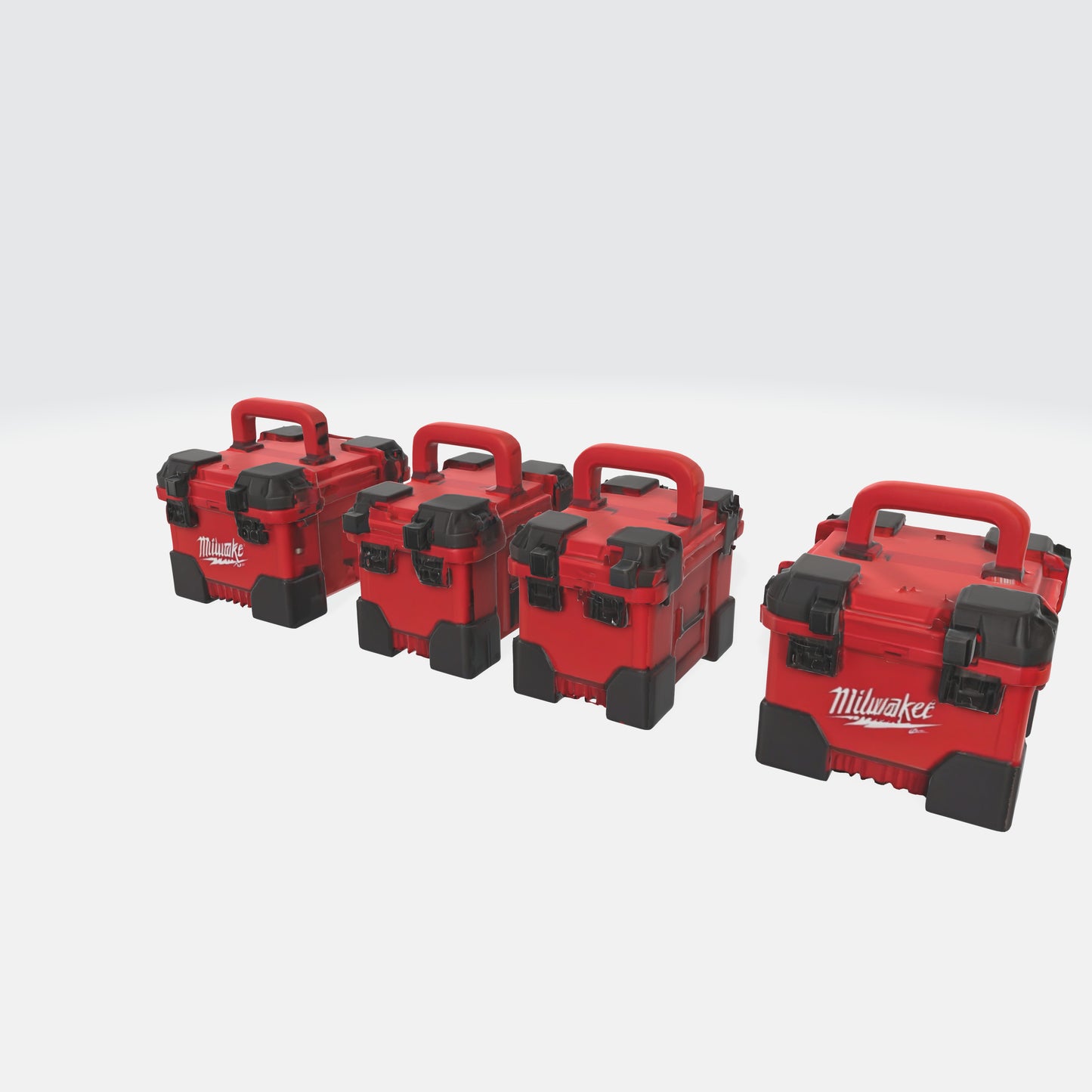 milwaukee packout boxes model 3D model