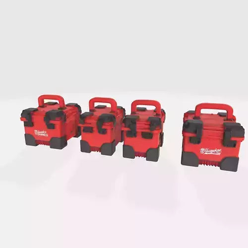 milwaukee packout boxes model 3D model