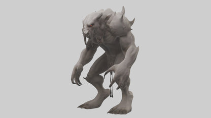 Mindless Beast model VR / AR / low-poly