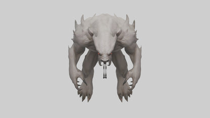 Mindless Beast model VR / AR / low-poly