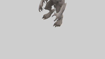 Mindless Beast model VR / AR / low-poly