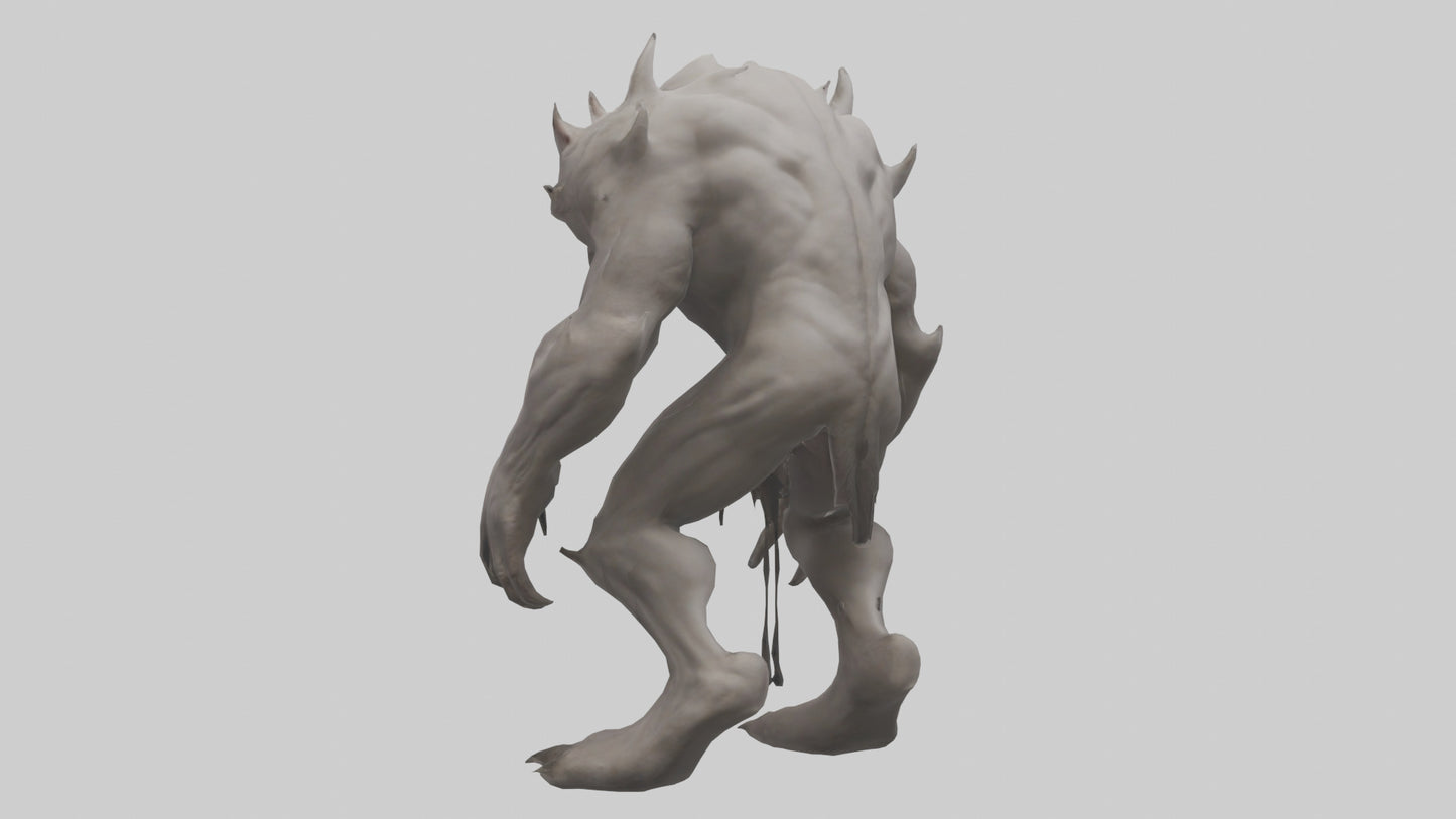 Mindless Beast model VR / AR / low-poly