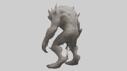 Mindless Beast model VR / AR / low-poly
