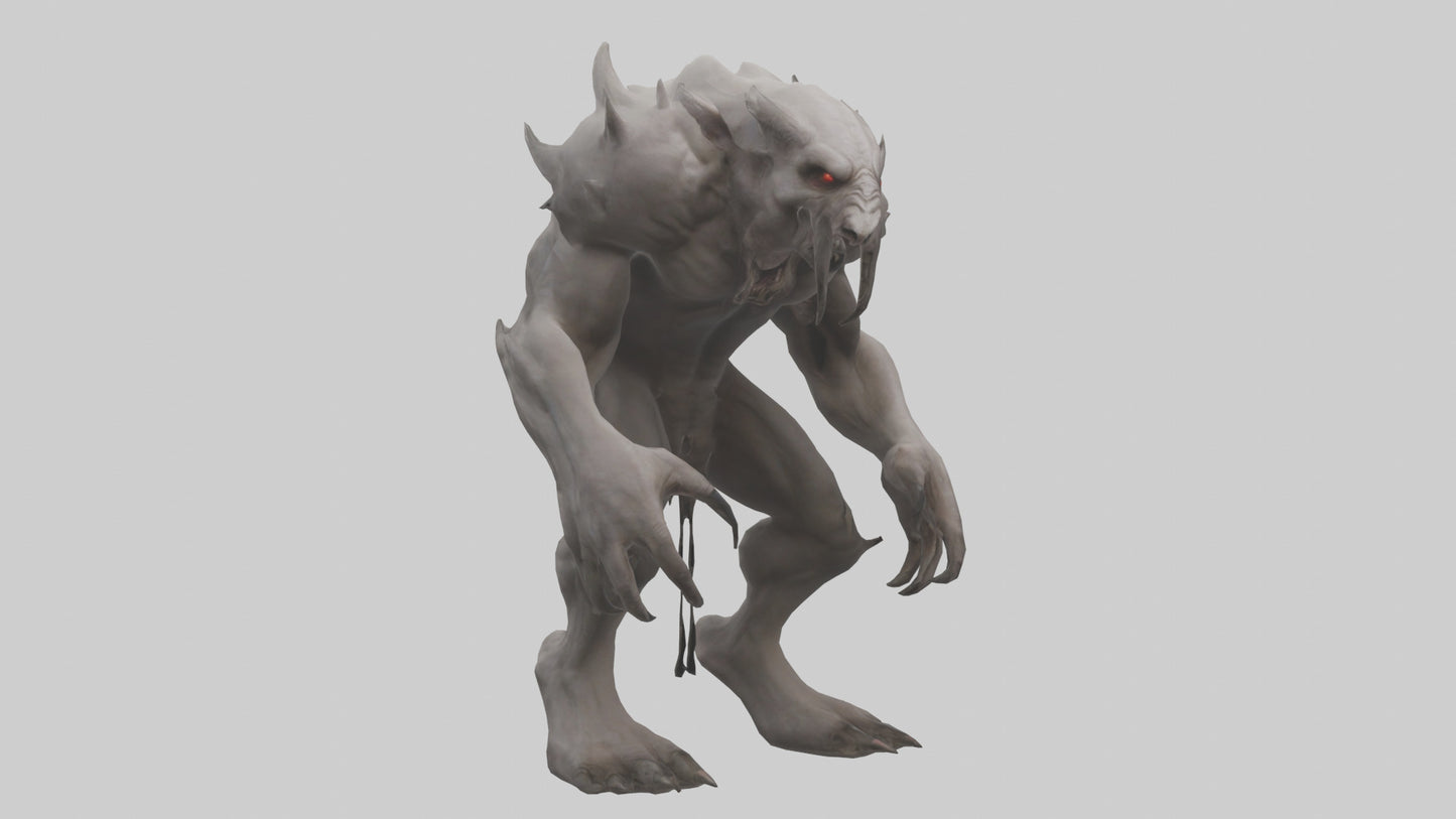 Mindless Beast model VR / AR / low-poly