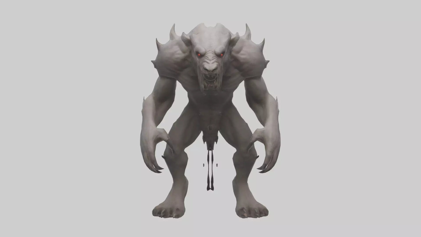 Mindless Beast model VR / AR / low-poly