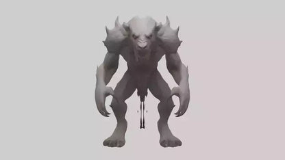 Mindless Beast model VR / AR / low-poly