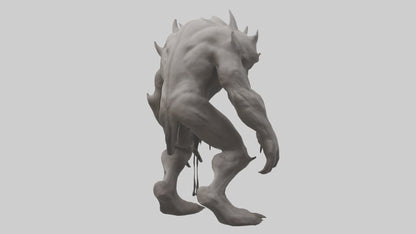 Mindless Beast model VR / AR / low-poly