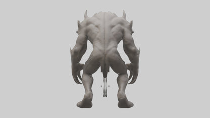 Mindless Beast model VR / AR / low-poly