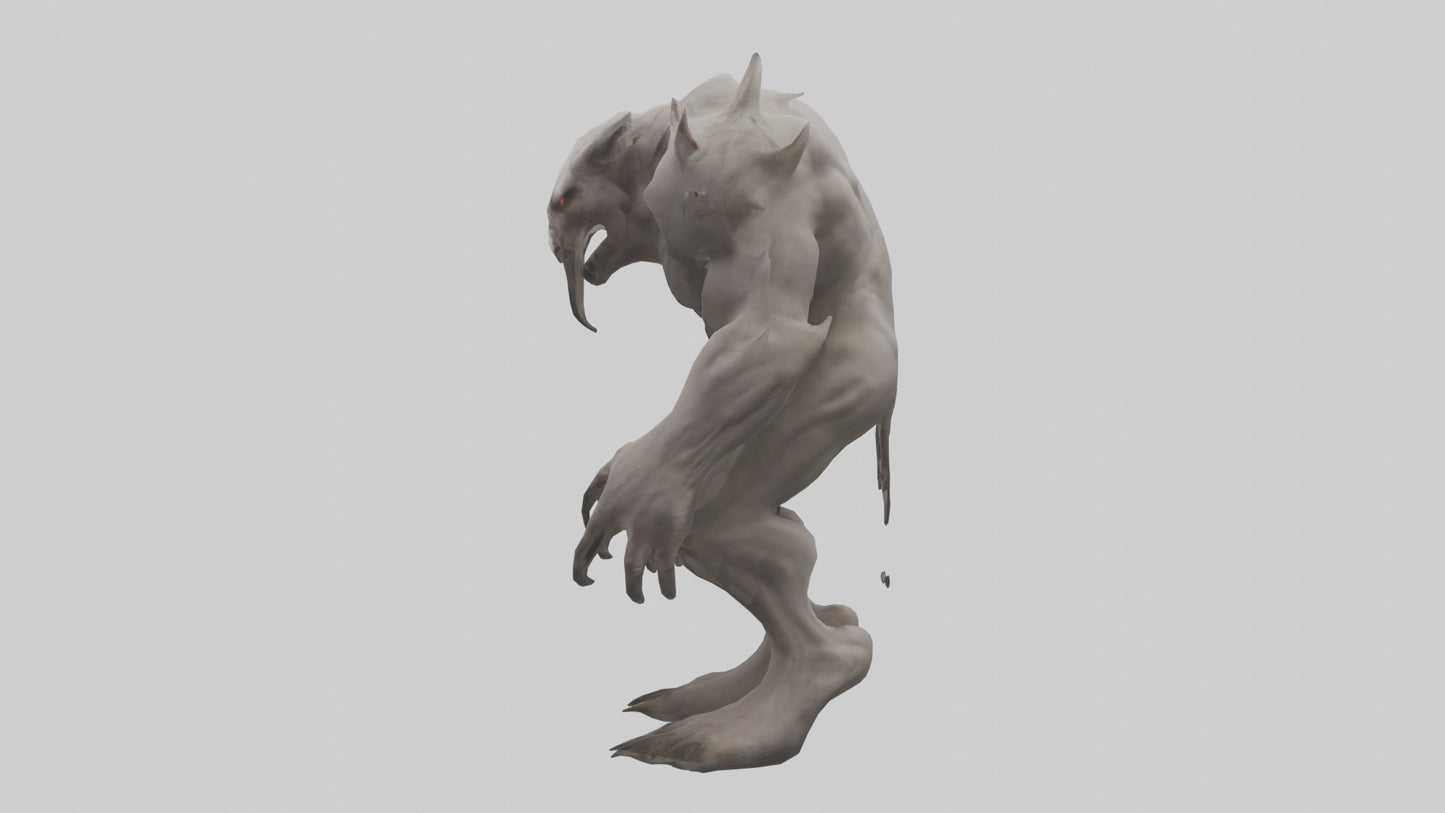 Mindless Beast model VR / AR / low-poly
