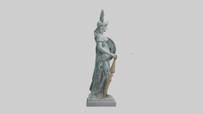 Minerva statue model 3D model