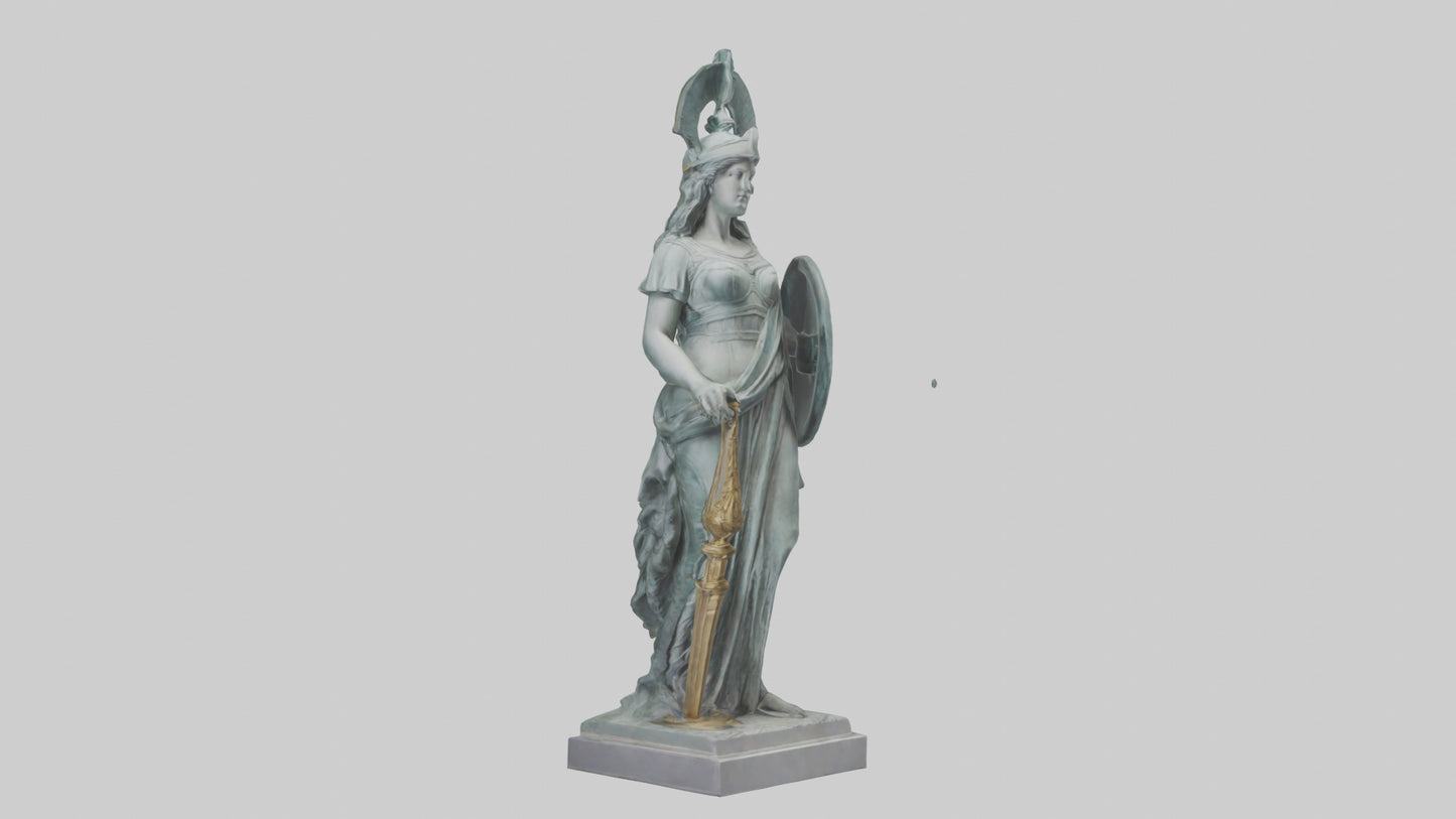Minerva statue model 3D model