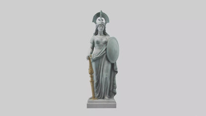 Minerva statue model 3D model