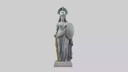 Minerva statue model 3D model