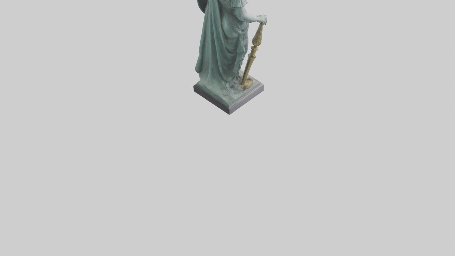 Minerva statue model 3D model