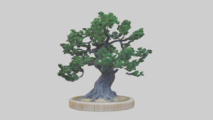 Miniature tree sculpture model 3D model