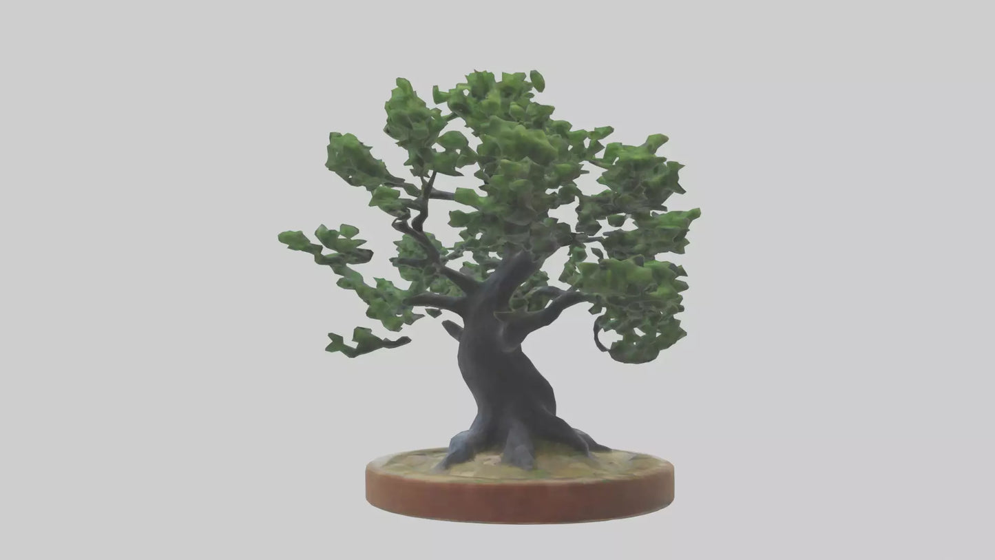 Miniature tree sculpture model 3D model