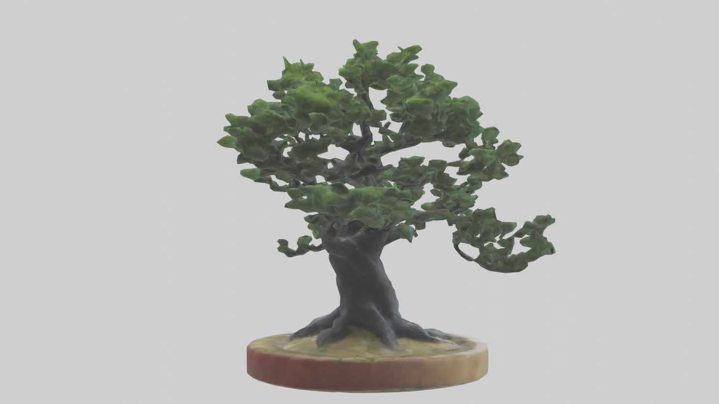 Miniature tree sculpture model 3D model