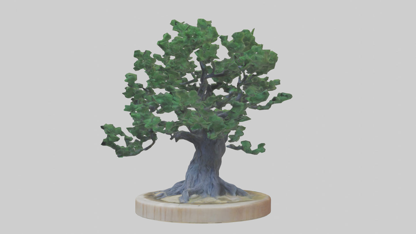 Miniature tree sculpture model 3D model