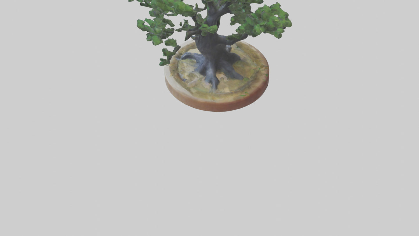 Miniature tree sculpture model 3D model
