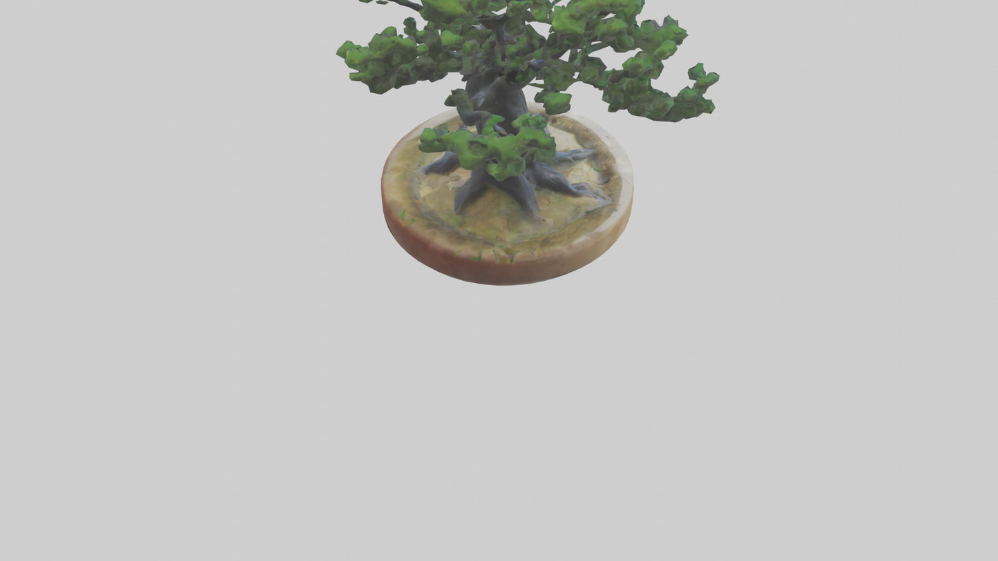 Miniature tree sculpture model 3D model