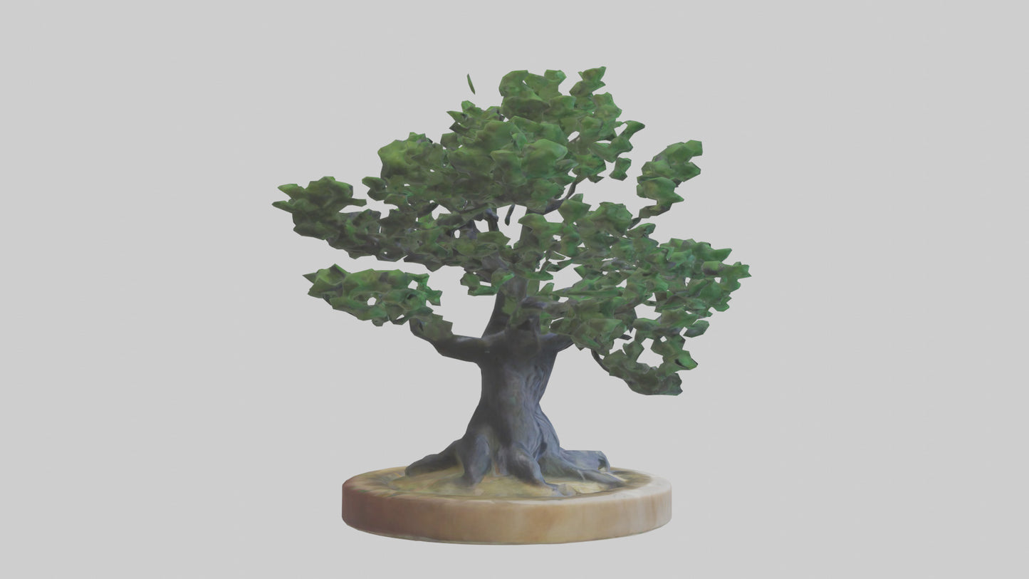 Miniature tree sculpture model 3D model