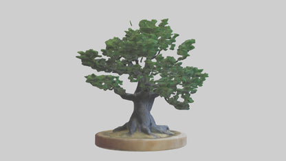 Miniature tree sculpture model 3D model