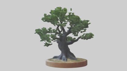 Miniature tree sculpture model 3D model