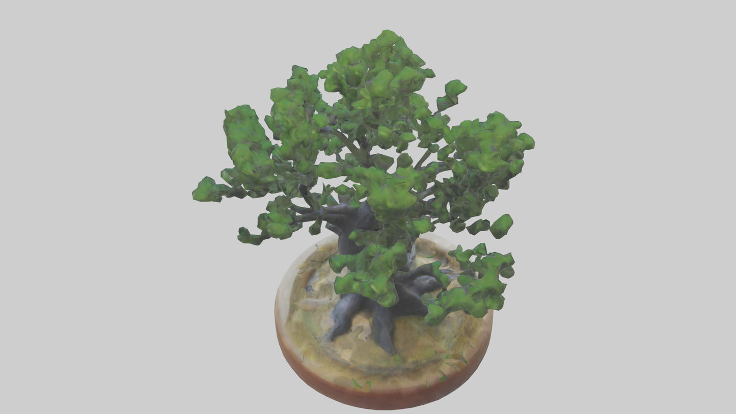 Miniature tree sculpture model 3D model