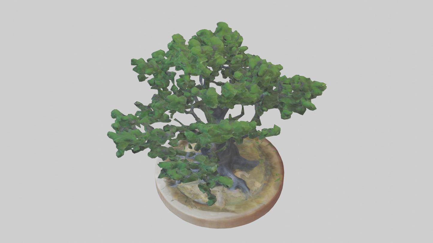 Miniature tree sculpture model 3D model