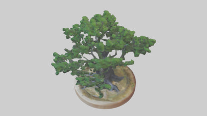 Miniature tree sculpture model 3D model