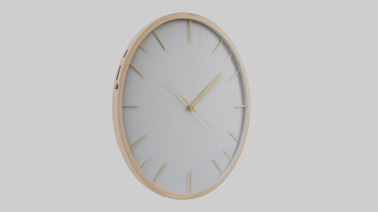 Minimalist Wall Clock model 3D model