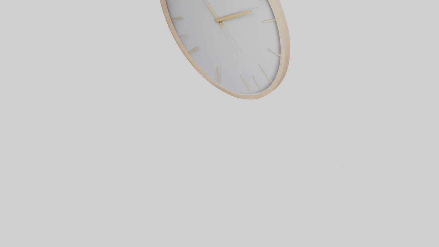 Minimalist Wall Clock model 3D model