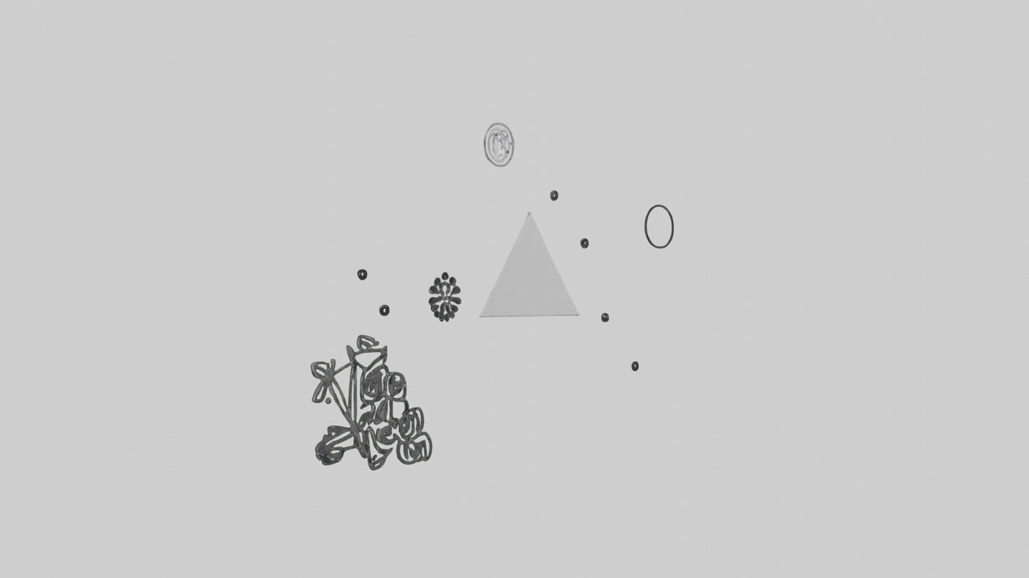 Minimalist Wall Stickers 3D model